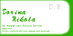 dorina mikola business card